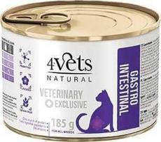 4vets NATURAL - Gastrointestinal Cat Food 185g
