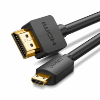 UGREEN Micro HDMI to HDMI Cable, 4K 3D, 2m, Black