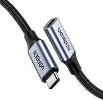 UGREEN US372 USB Type-C 3.1 Gen2 Male-to-Female Cable, 1m, Black