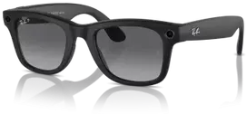 META Vintage Ray-Ban Wayfarer Sunglasses - Gen 1 Black/Grey Polarized 53mm