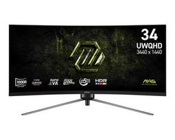 MSI MAG 345CQRF E20 computer monitor 86.4 cm (34) 3440 x 1440 pixels UltraWide Dual Quad HD Black