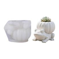 Premium Silicone Planter Mold Multi Functional Craft Tool For Resin Cement Concrete Casting And Creative Gardening Projects 1