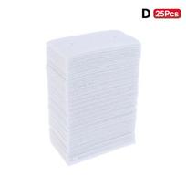14/20/25Pcs Salon Hair Perming Cotton Pad With Tin Foil High Temperature Thermal Insulation Cotton Pad Perm Hair Rod Patch white