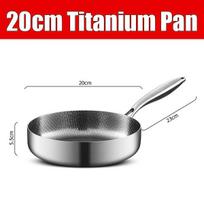 20/24/28cm Titanium Hammered Pan Pro Multi-Function Ultra-Durable Fry Cooking Pan Titaniums Nutri Pans Compatible w All Cooktops