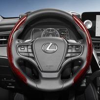 Suitable for Lexus Carbon Fiber Texture Steering Wheel Cover with Segmented Quick-Release Design, Durable, for Models Such as Rx Nx Es Gx Lbx Ux Is Rz
