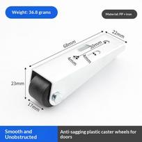 Sliding Door Roller Pulley Furniture Caster Wheel Soft Running Silent Track Roller for Balcony Sliding  Door Closet