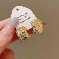 2pcs/Lot Punk Rock Stainless Steel Spike Helix Stud Earrings Devil Ear Stack Cartilage Body Piercing Zircon Set for Men Women
