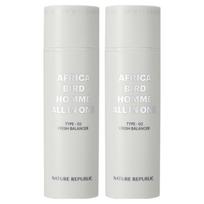 Nature Republic Africa Bird Homme All-in-One Fresh Balancer 150ml x 2pcs - Refreshing Hydration & Sebum Control