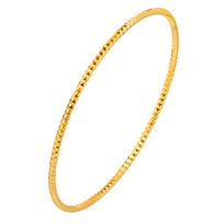 Women Bangle Bracelet Stainless Steel, 18k Gold Plated 2mm Stackable Glossy Thin Jewelry