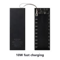 20*18650 Detachable Power Bank Case 22.5W PD QC3.0 Quick Wireless Charging DIY Shell With LED Lighting 18650 Battery Storage Box