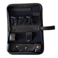 Golf Tools Case Multi-functional Golf Accessories Organizer Bag Faux Leather Large Capacity Golf Ball Tee Rangefinder Brush Holder Pouch juoda