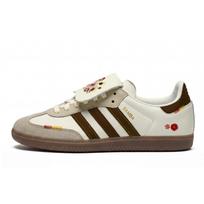 Adidas Originals SAMBA OG 811 Manufacturing, Born To Shine Low top Skateboard Shoes Unisex Beige Pink Yellow Brown B75806(Team80-) 36⅔