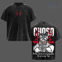Choso Jujutsu Kaisen T-shirt Anime Vintage Washed T Shirt Men's Unisex Clothing Short Sleeve Pure Tees Tops Summer S