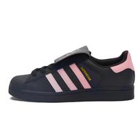 Adidas Originals SUPERSTAR Berry Raw Chocolate Slip Resistant Slip Resistant Low top Skateboard Shoes Unisex Black Pink EG4959(Team15-) 39⅓