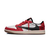 Travis Scott X Jordan Air Jordan 1 Vintažiniai krepšinio batai Unisex žemi raudoni DZ4137-700(Komanda1036-) 35.5