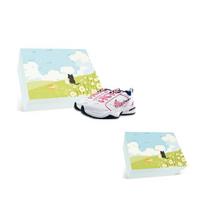 Nike Air Monarch 4 Slip Resistant Abrasion Resistant Low top Chunky Sneakers Unisex White Pink 415445-102(Team47-M4BOX) 39