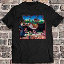New Yes Band Music T-Shirt Tee Short Steve Howe Party Live Concert All Size Unisex T-Shirt S įvairiaspalvis