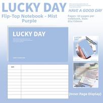 64 Pages Mini Notebook Horizontal Flip Up Diary Book Hard Cover Pocket Notebook tamsiai mėlyna spalva