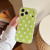 Polka Dot Magnetic Case for iPhone 14/15/16/17 Promax - Drop-Proof Protection 13