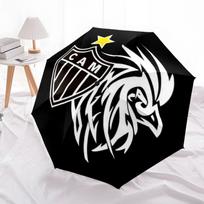 Atlético Mineiro  Galo  Automatic Umbrella, Football Club Logo Foldable Sun Rain Umbrella