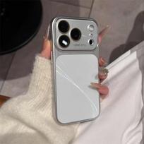 iPhone 17 Pro Case with Aurora CD Pattern; Includes 15 Pro Lens Protector; Compatible with Large Window (Apple 16 Pro) 17 balta