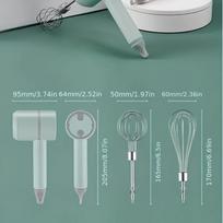 3-Speed Electric Hand Whisk-USB Rechargeable Cake Mixer,Automatic Cordless Cake Whisk, Bakeware, Cream Whisk, MilkFroth Whisk China Mainland