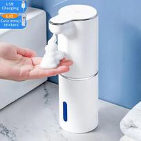 Putplasčio muilo dozatorius automatinis bekontaktis jutiklis USB išmanusis putų aparatas 300ml infraraudonųjų spindulių skysto muilo dozatorius pompa rankų dezinfekavimo priemonė