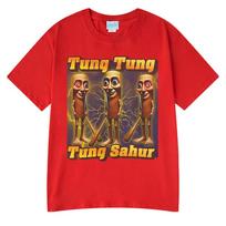 Tung Tung Tung Sahur Funny Baseball Bat Meme Italian Brainrot Tshirt Unisex Women Clothing Fashion T Shirts Summer ONeck Tshirts S