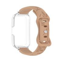2pcs Strap + Case Set for Huawei Band 10/8/9 (12mm), Engraved Sunflower Pattern, Breathable Comfortable Multi-Color Unisex Kit FOR HUAWEI BAND 10 ruda