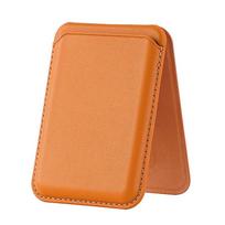 Magnetinė odinė piniginė su kortelių laikikliu Magsafe, skirta iPhone 16 15 14 13 Pro Max, paslėptas telefono stovas, kišeninis dangtelis banko tapatybės kortelei A14