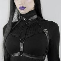 Madingas Diržas Gatvės Stiliaus Krūtinės Diržas Petnešos Moterims Dekoracija Punk Rock Odinis Diržas Gotikiniai Drabužių Aksesuarai Adjustable