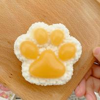 Mochi Taba Squishy NEW Fidget Toys  Playsets Kawaii Plush Cat Paw Silicone Small Cute Pink Cat Foot Pinching Pinching and Decompressing Toys  Playsets geltona