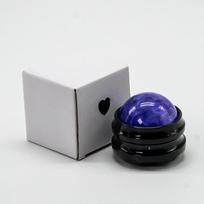 1*Manual Massage Roller Ball Waist Hip Relaxer Muscle Relaxation Massage Ball Stress Release Body Pain Relief Therapy Foot Back violetinė