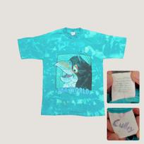 Vintage 80s 90s SeaWorld Penny Penguin Aqua Bleach Tie Dye Shirt Unisex Large M