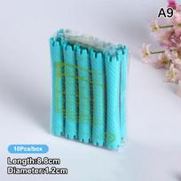 10pcs DIY Heatless Lengthened Hair Roller Stick Perm Tools Hollow Design Spiral Hair Curler Magic Curls Curly Hair Styling Kits