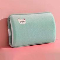 Cartoon Electric Hand Warmer & Hot Water Bottle 2-in-1 - Rechargeable Portable Heating Pad for Indoor/Outdoor Use žalia