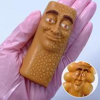 1PC Funny Face Squishy Toy Italian Brainrot Meme Slow Rising Stress Relief Squeeze Toy Blowing Prank Toy ruda