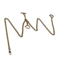 Classic 44cm Length Pocket Watch Chain Bronze 3 Hook T Bar Vintage Pocket Watch Chain Metal Pocket Watch Chain Watch Keys Holder