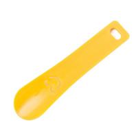 Practical 15cm Shoehorn Plastic Horn Spoon Shape Lifter Shoes Spoon Shoe Lifter geltona
