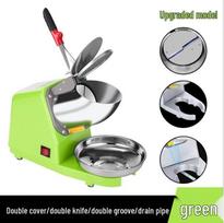 High-Power Double Blade Ice Crusher for Snowflake Shaved Ice and Milk Tea EU Standard žalia