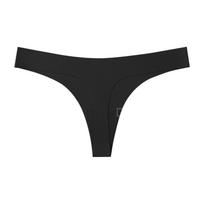 Seamless Butterfly Print Ice Silk Thong - Low-Waist, Invisible Sport Yoga Underwear Large juoda