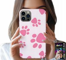 Etui Do Iphone 11 Pro Max - Różowe Psie Łapki, Plecki, Obudowa Case