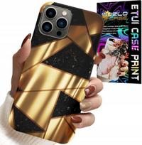 Etui Do Iphone 11 Pro Max - Złote Eleganckie Wzory + Folia Hydro