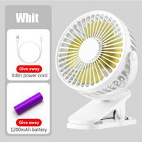 USB Mini Handheld Clip Fan Convenient And Ultra-quiet Electric Fan High Quality Portable Student Cute Small Cooling Ventilador balta