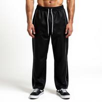 Men's Sweatpants Casual Striped Sport Straight Leg Pants Loose Fit Drawstring Versatile Long Trousers L juoda