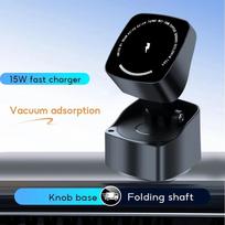 15W Car Wireless Charger Magsafe Magnetic Suction Cup Phone Holder Car Mount Dashboard Stand Fit for iPhone Samsung Hua Wei juoda