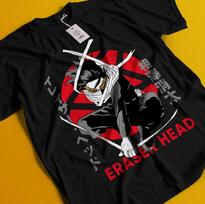 Eraser Head T-Shirt My Hero Academia Bakugo Katsuki Tee Shoto Dabi Deku Shirt M
