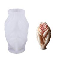 3D Flower Silicone Molds Plasters Molds Epoxy Resin Molds Hand Holding Flower Candle Molds Baking Molds Casting Molds