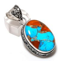 Natural Spiny Oyster Gemstone 925 Sterling Silver Jewelry Pendant 2.01  ETC-13867