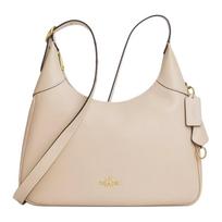 Coach Ella 36 Auksinis Logotipas Odinė Pečių Rankinė Didelė Avižinė Moteriška pečių rankinė CCE48-IMOAT Basic Set (Bag+Dust Bag)